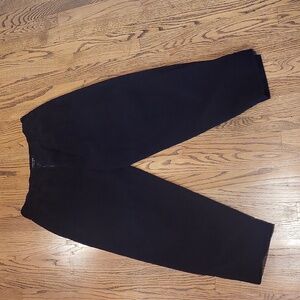 TRUST Men's 100% cotton size 36 x30 corduroy pants pleated w/ pockets blak